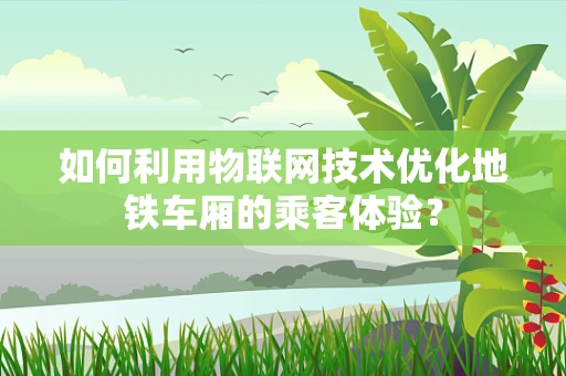 如何利用物联网技术优化地铁车厢的乘客体验？