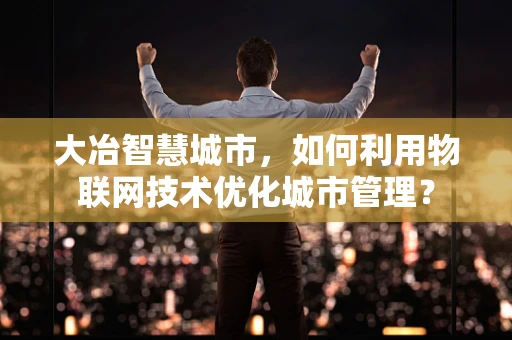 大冶智慧城市，如何利用物联网技术优化城市管理？