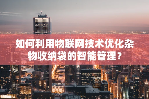 如何利用物联网技术优化杂物收纳袋的智能管理？