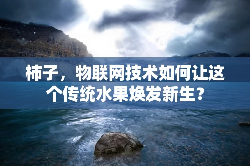 柿子，物联网技术如何让这个传统水果焕发新生？