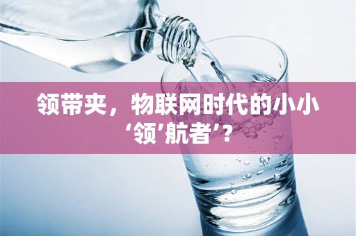 领带夹，物联网时代的小小‘领’航者’？