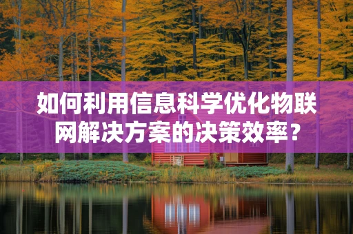如何利用信息科学优化物联网解决方案的决策效率？