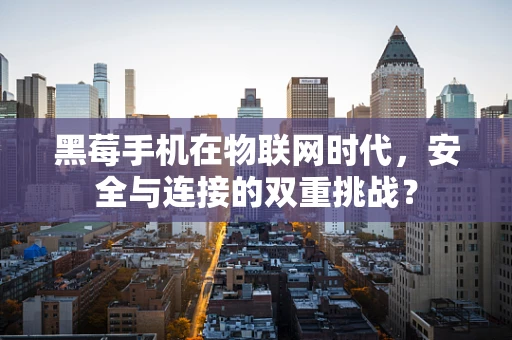 黑莓手机在物联网时代，安全与连接的双重挑战？