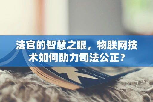 法官的智慧之眼，物联网技术如何助力司法公正？