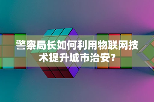 警察局长如何利用物联网技术提升城市治安？