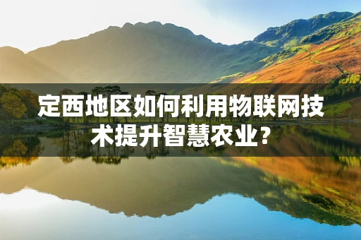 定西地区如何利用物联网技术提升智慧农业？