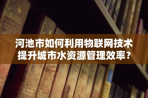 河池市如何利用物联网技术提升城市水资源管理效率？